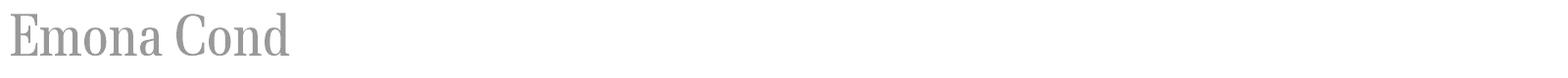 Emona Cond font preview